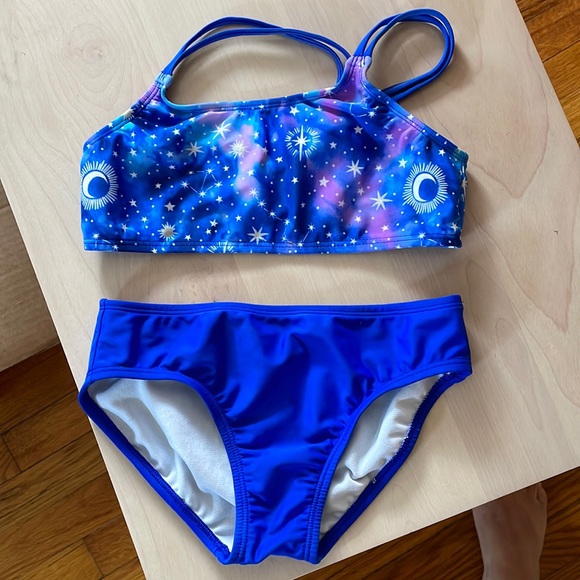 Girls size 10 2 piece bathing suit - Picture 1 of 4